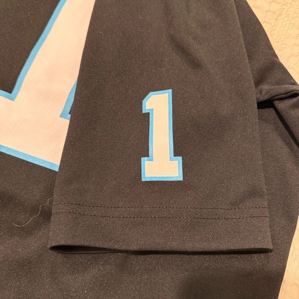 NFL Carolina Panthers Cam Newton Youth Medium Jersey - Black/Blue